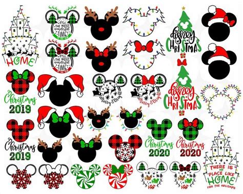 Disney Christmas SVG Bundle Christmas Svg Mickey | Etsy | Disney ...