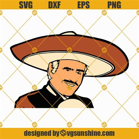 Vicente Fernandez SVG PNG DXF EPS Cut Files For Cricut Silhouette