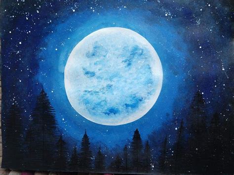 Moon Abstract Painting By Our Originals Reproduction ...