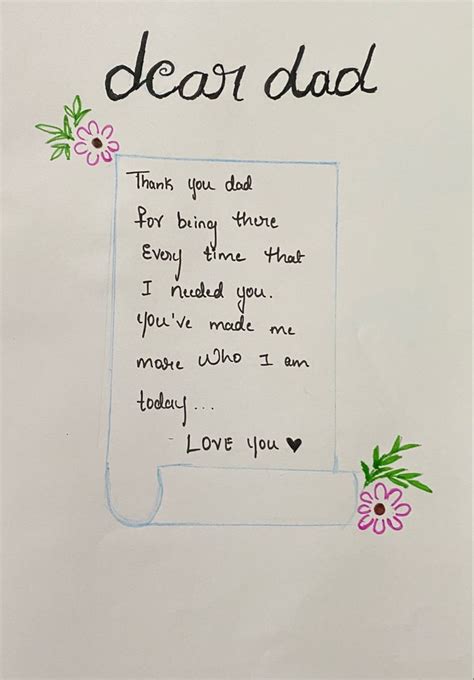 Cute letter to dad from daughter | Vatertag, Vater, Mutter