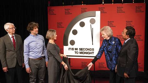 Doomsday Clock moves to 90 seconds to midnight, signaling more peril ...