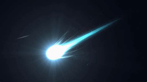 Gorgeous Close-up View Of Stunning Blue Comet Stock Motion Graphics SBV ...