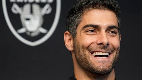 Raiders' Jimmy Garoppolo left speechless after fan calls him 'handsome ...