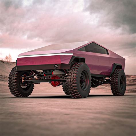 Lifted Tesla Cybertruck Looks Like a Stealth Hammer - autoevolution