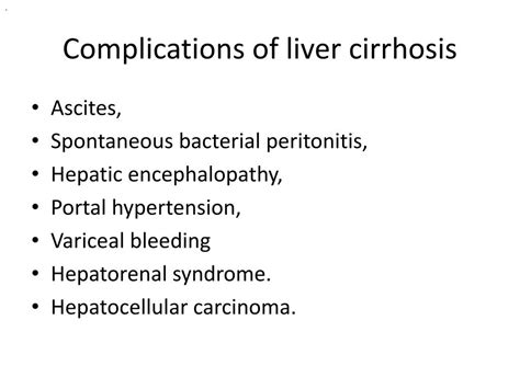 PPT - Complications of liver cirrhosis PowerPoint Presentation, free download - ID:2251309