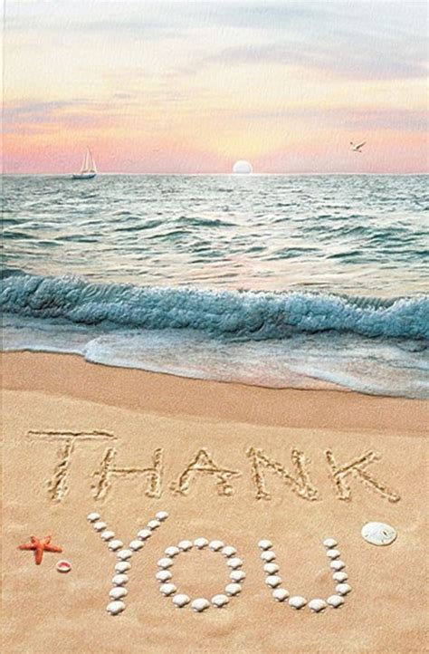 Beach Written Thank You Card - Beach House Gift Boutique