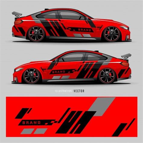 Premium Vector | Car decal. abstract lines with gray background design for vehicle vinyl wrap ...