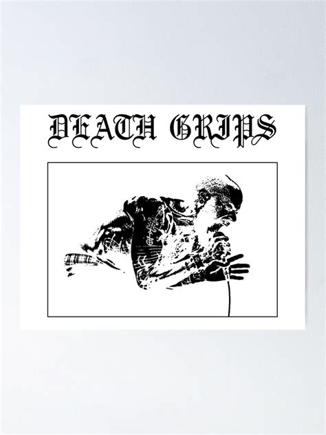 "Death Grips Metal Black" Poster by Leatherface | Redbubble