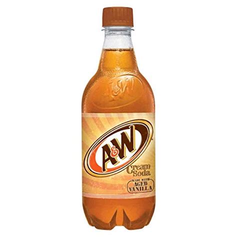 A&W Cream Soda, Made with Aged Vanilla, 20 Fl Oz Can, (Pack of 8, Total ...