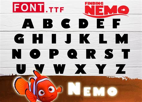 Font Svg Svg For Mom, Finding Nemo Font Svg Photoshop Font Nemo Font ...