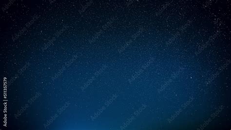 Blue Scenery Background Night Starry Sky Glowing Stars. Scenic Bright ...