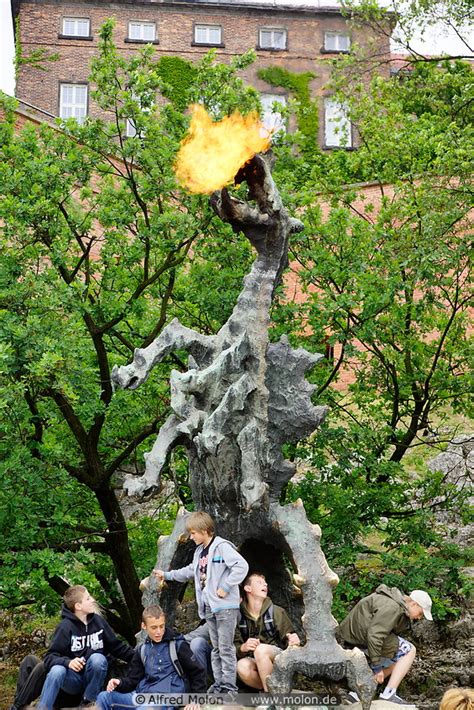 Photo of Statue of Wawel dragon. Wawel, Krakow, Poland