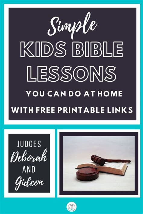 Simple Bible Lessons on Judges - HisLifeLearner.com