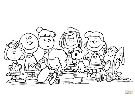 Peanuts Characters coloring page | Free Printable Coloring Pages