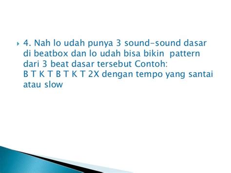 Tutorial dasar dalam beatbox