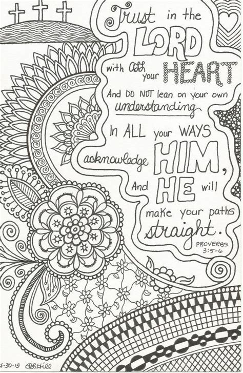 Proverbs 3:5-6. Beautiful! | Zentangles | Bible verses for kids, Bible ...