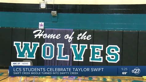 Swift Creek Middle School pays homage to singer Taylor Swift on her ...