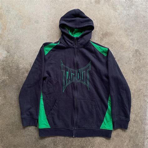 Size M/L Tapout hooded jacket Marked XL, fits like... - Depop