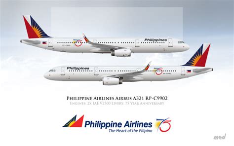 Philippine Airlines 75 Years Livery Airbus A321 - Doodles - Gallery ...