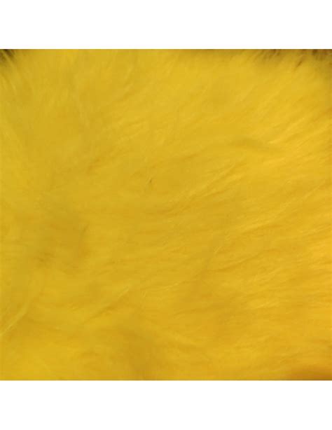 Flo Yellow Luxury Long Haired Faux Fur Fabric