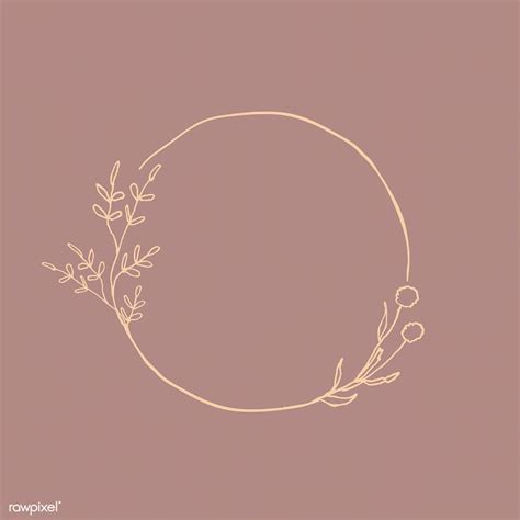 Download premium vector of Round floral frame element vector 935764 in ...