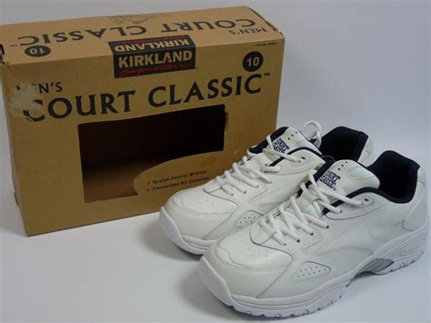 New Men's Kirkland Signature Court Classic Athletic Shoes Variety of Sizes on PopScreen