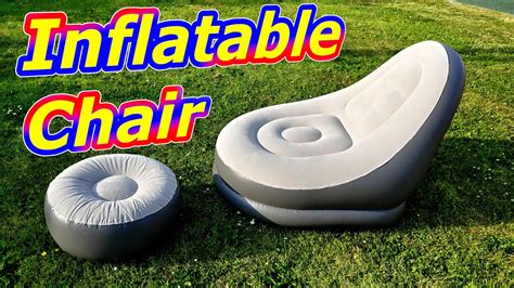 Inflatable Lounger Camping Chair - YouTube