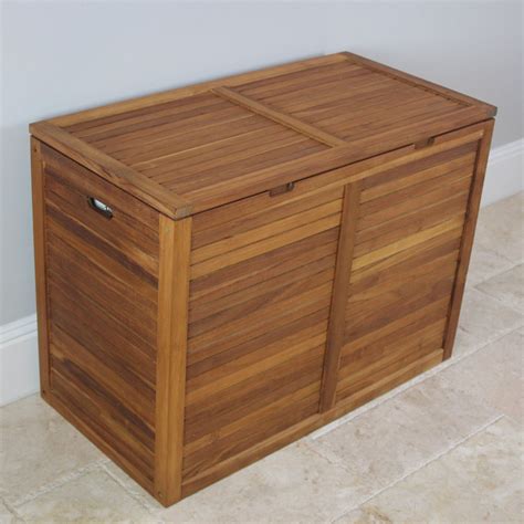 Aqua Teak Double Large Hamper with Lining - Walmart.com