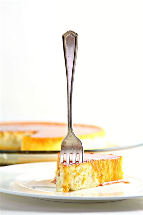 Cream Cheese Flan with Caramel Sauce - bell' alimento