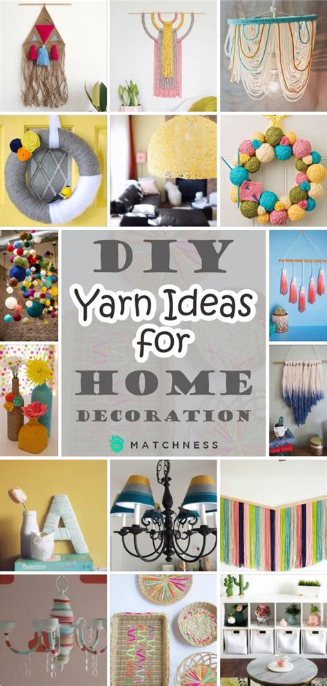 40 DIY Yarn Ideas for Home Decoration - Matchness.com