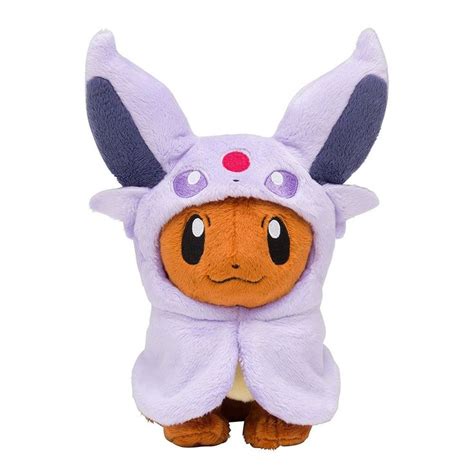 Pokemon Center Original Stuffed Plush Doll Eievui Eevee Poncho Eifie Espeon #PokemonCenter ...