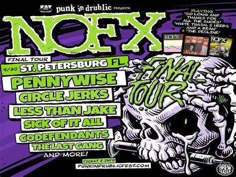 NOFX Adds Another Farewell Tour Date Via St. Petersburg, Florida!