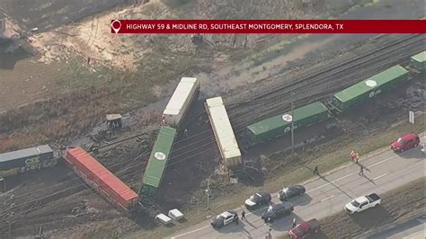 One dead in train derailment north of Houston | wfaa.com