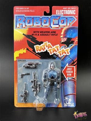 1993 Toy Island Electronic Robocop with weapon arm, M-16 & assault rifle