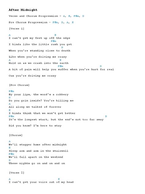 Chord (Blink 182) | Refrain | Song Structure