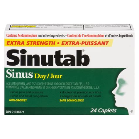 Sinutab Sinus Day Extra Strength 24 Caplets – Roulston's Pharmacy ...