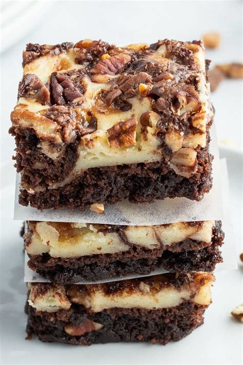 Cream Cheese Swirl Brownies with Heath Bars and Pecans - Recipe Girl