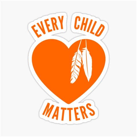 "Every child matters Canada orange shirt day" Sticker for Sale by portrait4you | Redbubble