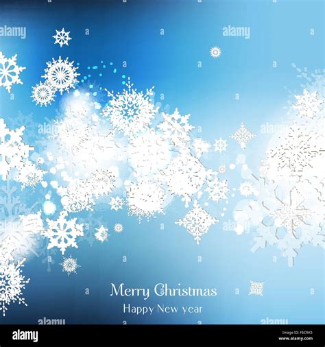 Elegant Christmas background with snowflakes Stock Vector Image & Art - Alamy