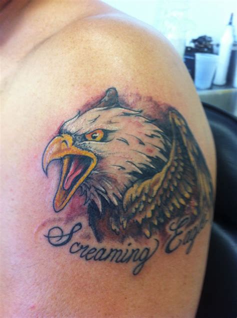 screaming eagle by tattoo ozzy | Eagle tattoo, Cool tattoos