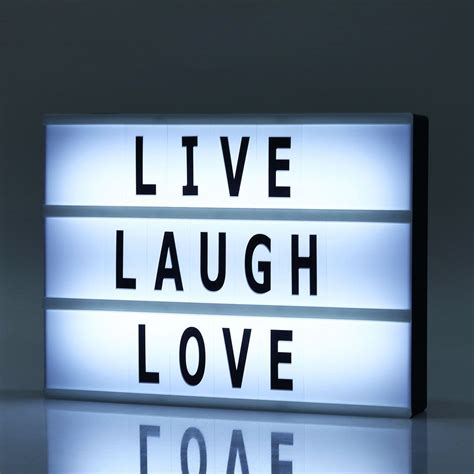 192 Letters | LED Light Box, A4 Cinema Lightbox Personalized Signs - Cool White in 2021 | Led ...