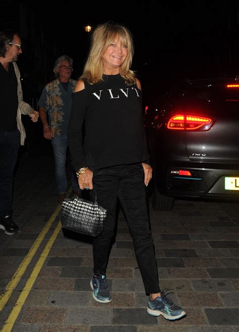 GOLDIE HAWN and Kurt Russell Arrives at Chiltern Firehouse in London 07 ...