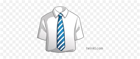 School Uniform Shirt And Tie Emoji - Shirt And Tie Illustration Png,School Emoji Png - free ...