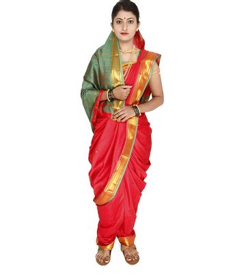 Traditional Dress of Maharashtra | Nauvari saree, Traditional dresses, Saree