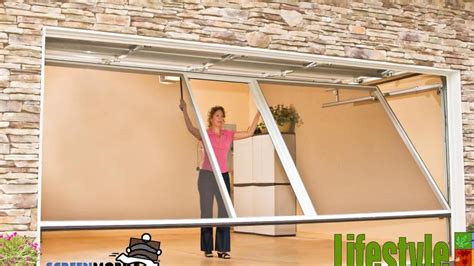 Retractable Garage Door Screens and Enclosures - YouTube