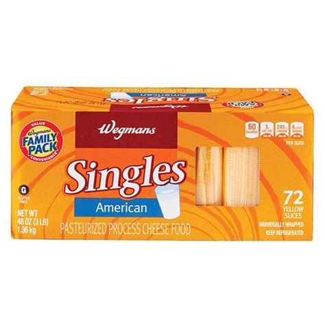 Wegmans Cheese, Singles, American Yellow, FAMILY PACK | Wegmans