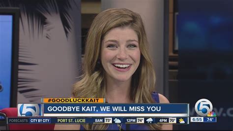 Meteorologist Kait Parker says goodbye to WPTV - YouTube