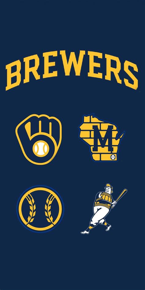 Brewers New School Wallpaper | Brewers baseball, Milwaukee brewers, Baseball wallpaper