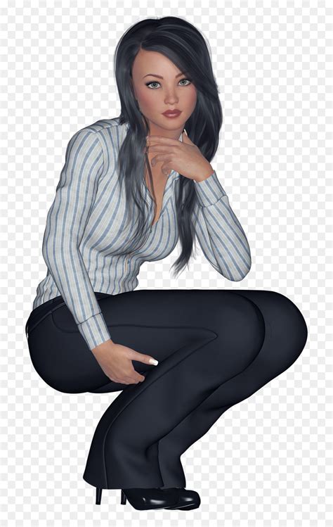 Daz3dstudio Photoshop Png Free Photo - Sitting Black Woman Png, Transparent Png - vhv