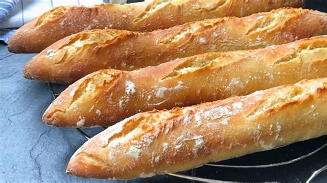 Baguette o pan francés (barras de pan muy fáciles) | Cocina